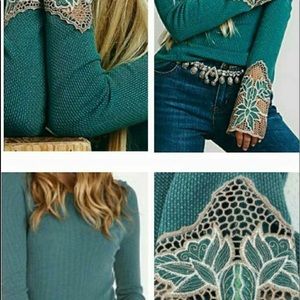 Free People Thermal top like new